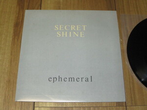 SECRET SHINE シークレット・シャイン ephemeral c/w honey sweet 仏 EP PS付き jacket made in England 