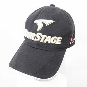 ブリヂストン ブリジストン BRIDGESTONE ツアーステージ TOUR STAGE ゴルフ 帽子 キャップ ロゴ ブラック 黒 白 赤 ゴールド LL メンズ