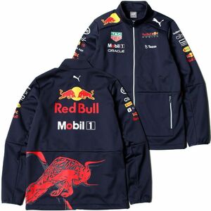 プーマ レッドブル レーシング コラボ RBR ソフトシェル チームジャケット USサイズS 定価22000円 ネイビー 紺 RedBull モータースポーツ