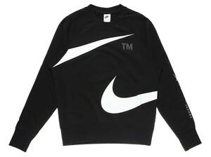 ■ナイキ スウッシュ フレンチテリー クルー スウェット ブラック 新品 サイズＭ NIKE NSW SWOOSH FT CREW SWEAT DR8996-010