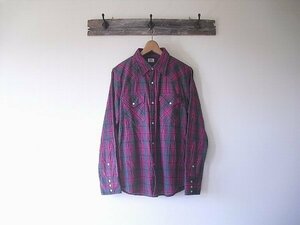 Lee FLANNEL WESTERN SHIRTS　19768-241　リー　チェック　ウエスタンシャツ　M or L　フランネル　オンブレ　ネルシャツ　デッド　新品