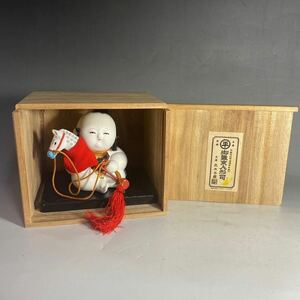 京人形司『丸屋 大木平蔵(丸平)』作 木彫御所人形 共箱 置物 伝統工芸