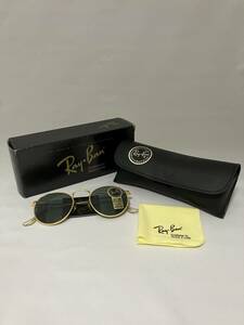 未使用品 レイバン RAY BAN ボシュロム社製 オールディーズコレクション S.ラウンドメタル デッドストック ビンテージ