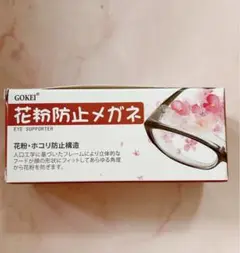 [GOKEI] 花粉症 メガネ　ホコリ防止　グレー