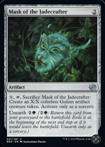 MTG ■無/英語版■ 《翡翠細工師の仮面/Mask of the Jadecrafter》兄弟戦争 BRO