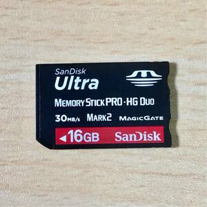 ■動作確認済■ SanDiskメモリースティック PRO-HG DUO 16GB メモリーカード デジカメ memory SONY Lexar