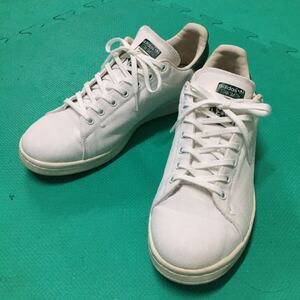 adidas Originals STAN SMITH D96737 RUNWHT COLGRN US9 USED アディダス スタンスミス白 緑 27cm アメカジ 古着 スニーカー ビンテージ