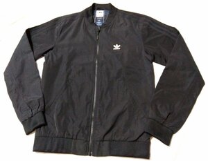 美品 ★adidas アディダス PAKAIAN★ ジップアップ トラックジャケット ロゴジャージ クラシック スリーストライプ ブラック サイズS 01066