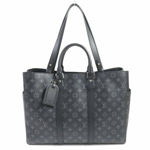 未使用品▼ルイヴィトン 定価492800円 M46451 サックプラ24H モノグラムエクリプス 2WAY トートバッグ 保存袋付き イタリア製 メンズ