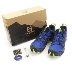 サロモン ゴアテックス トレイル ランニング シューズ 28 ブルー SALOMON スニーカー 404721 XA PRO 3D GTX メンズ