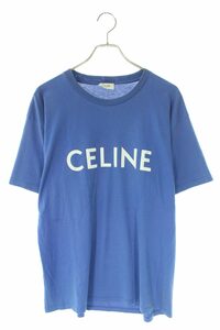 セリーヌバイエディスリマン CELINE by Hedi Slimane 2X681501F サイズ:M ルーズフィットロゴプリントTシャツ 中古 NO05