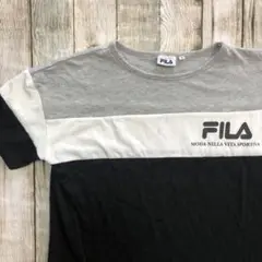 【フィラ】FILA 3色Tシャツ 袖刺繍 ジェンダーフリー 海外古着 アメカジ