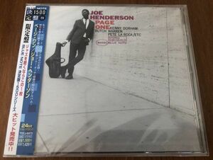 ◎新品未使用◎Joe Henderson/Page One【2005/JPN盤/CD】