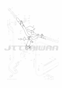 台湾ヤマハ 純正部品 AXIS125 ステム ハンドル フロント左ウインカー