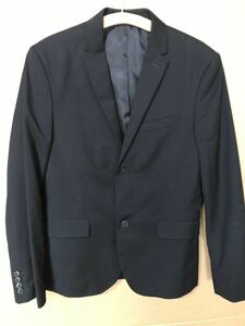 USED H&M TAILORED BLACK JACKET テーラード ブラック ジャケット サイズ 36R 実寸S〜Mくらい 礼服 送料無料