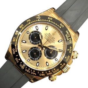 ロレックス ROLEX デイトナ　シャンパン/ブラック 116518LN K18イエローゴールド ラバー 腕時計 中古 メンズ