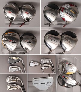 【テーラーメイド ゴルフクラブ まとめ売り 18本セット】TaylorMade R9/BURNER/r7《1W/UT/PT》シャフト美品あり ゴルフクラブ ＃180※G333