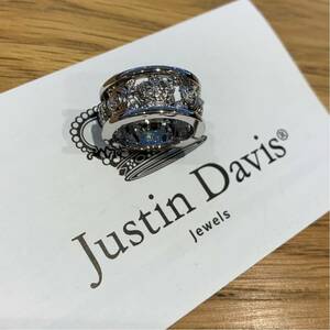 新品◆JUSTIN DAVIS◆MY LOVE RING◆7号◆クラウン薔薇リング◆定価24,200円◆SRJ210◆