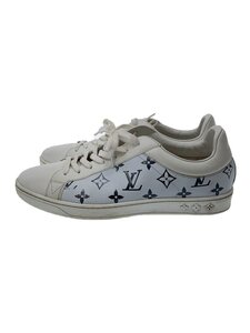 LOUIS VUITTON◆ローカットスニーカー/UK6.5/WHT/レザー/ルクセンブルクライン