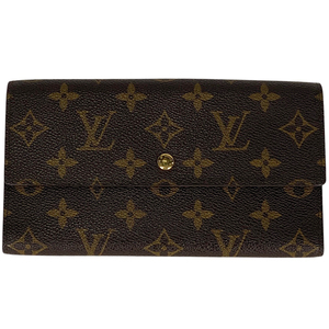 ルイ・ヴィトン Louis Vuitton ポルトトレゾール インターナショナル 長財布 モノグラム ブラウン M61215 レディース 中古 ラッピング可