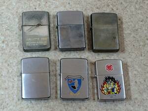 [TC]Zippo ライター 6個 まとめて 源さん/ハレー彗星 ほか