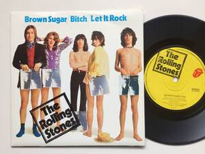 〇ROLLING STONES, BROWN SUGAR, UK オリジナル, RS 19100, ピクチャースリーブ付