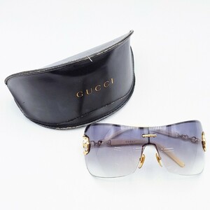 GUCCI グッチ サングラス GG2771/S J5GMX 73□01 115 イタリア製 リムレス チェーンデザイン グラデーションレンズ ケース付き WK