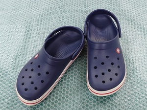 ■Crocs(クロックス) サンダル バンド バヤ ラインド クロッグ ネイビー 27.0cm(M9/W11) ■