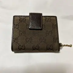 GUCCI/グッチ/2つ折り財布/キャンバス/BEG/総柄/メンズ/154181