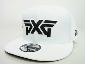 正規★PXG ピーエックズジー NEW ERA ニューエラ★9FIFTY PXGロゴストラップバックキャップ【CA40289】ホワイト白【本物保証】完売★吸汗