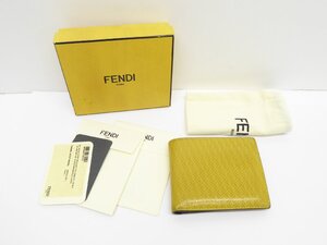 FENDI フェンディ マイクロFF 7M0001 二つ折り財布 △WP2077