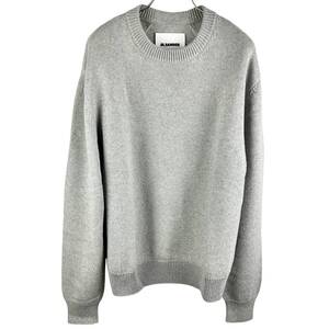 JILSANDER(ジルサンダー) CASHMERE CREWNECK KNIT TOPS 23AW (grey)