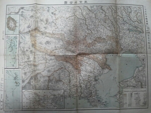 大正4年 大日本分県地図[東京府]荒川放水路開削前/旧町村名/15区