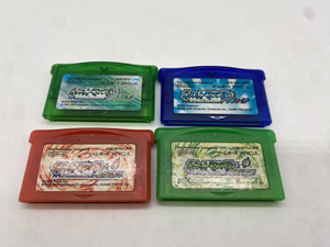 7719-01★ポケットモンスター ゲームボーイアドバンス/GBA/ゲームソフトおまとめ4点/ポケモン/エメラルド/サファイア/ファイアレッド★