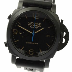 パネライ PANERAI PAM00580 ルミノール 1950 クロノ フライバック デイト 自動巻き メンズ 美品 _808696