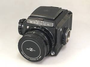 ☆Zenza BRONICA S2 ゼンザ ブロニカ S2 レンズ NIKKOR-P f75mm 1:2.8 中判カメラ 6×6 フィルムカメラ MCフィルター付き ジャンク◆