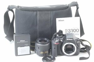 NIKON ニコン D3300 AF-S DX NIKKOR 18-55mm F3.5-5.6 G VR II デジタル 一眼 カメラ ズーム レンズ 43713-K