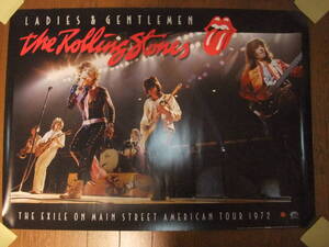 LADIES & GENTLEMEN / The Rolling Stones / THE EXILE ON MAIN STREET AMERICAN TOUR 1972 B2ポスター ローリング・ストーンズ 未使用品 