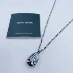 11AM5 GEORG JENSEN ジョージジェンセン ネックレスガーネット