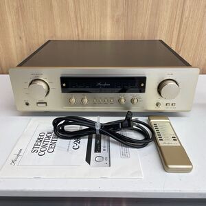 【H-4】 Accuphase C-265 プリアンプ コントロールアンプ RC-20 リモコン オーディオ機器 アキュフェーズ 音出し確認済み 2589-31