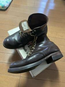 レッドウイング REDWING 四角犬タグ　8160 ビブラムソール　カスタム　28cm 10D ガラスレザー