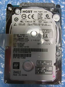 【中古】 HGST HTS545032A7E380 320GB/8MB 4727時間使用 管理番号:D133