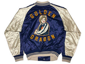 未使用品 40 TOYS McCOY TMJ2303 SATEEN BASEBALL JACKET MARILYN MONROE サテンベースボールジャケット マリリンモンロー