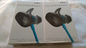 【未開封】BOSE　 SoundSport ワイヤレスイヤホン　アクアブルー　２個セット