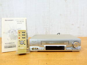 SHARP シャープ VC-HF730 VHSビデオデッキ 映像機器 リモコン/説明書付き ※現状渡し＠80(11)