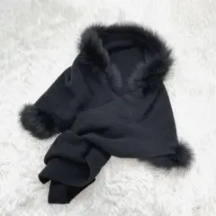 上品　ショール　カシミヤ混　シルク混