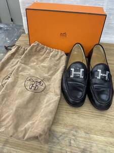 送料無料S86604 HERMES コンスタンス パンプス エルメス シューズ 37 1/2