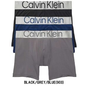 ※訳あり◆アウトレット Calvin Klein(カルバンクライン)ck ボクサーパンツ 3枚セット Reconsidered Steel NB3075-903 Mサイズ★7