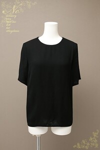 値下!美品*定価3.5万!A.L.C/エーエルシー/XS/バックオープンブラウス/半袖トップス/黒/ブラック/半袖/レイヤードスタイルに