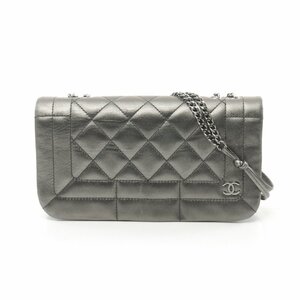 シャネル ココマーク ブランドオフ CHANEL レザー ショルダーバッグ ラムスキン 中古 レディース